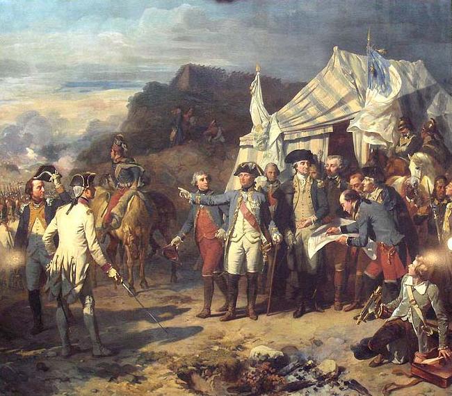 Auguste Couder Siege of Yorktown oil painting image